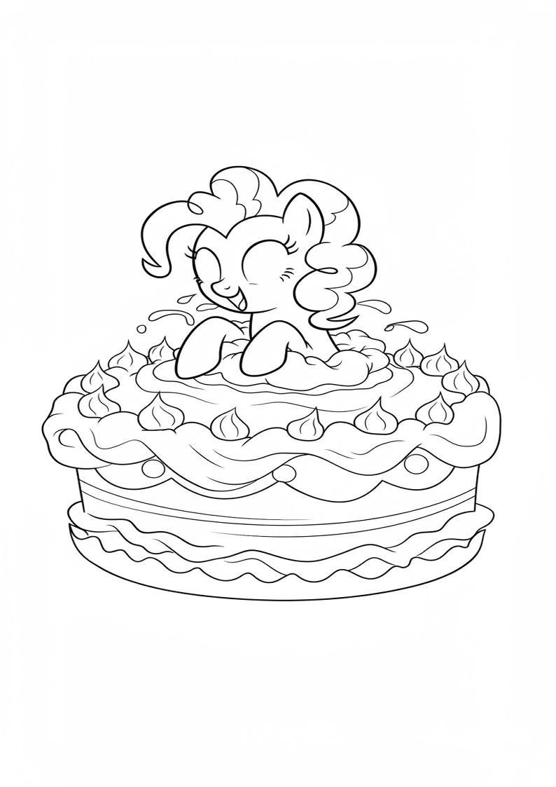 Pinkie Pie My Little Pony Coloring Sheet 145