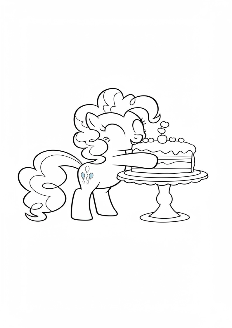 Pinkie Pie My Little Pony Coloring Sheet 149