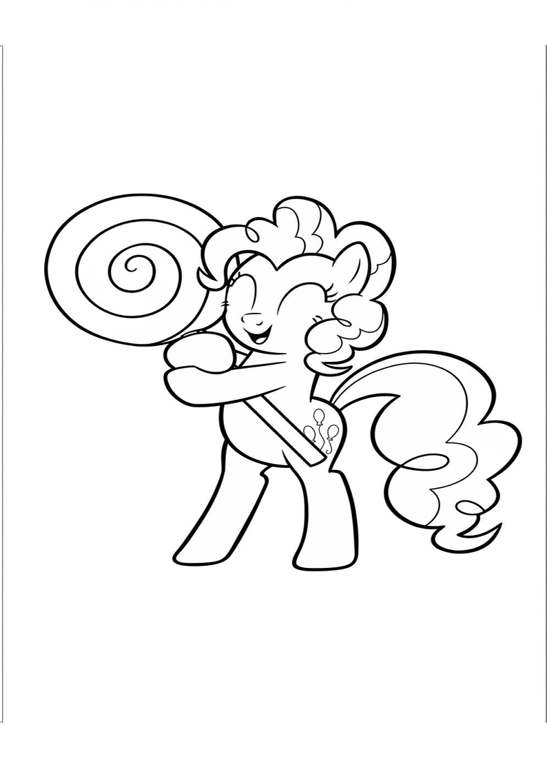 Pinkie Pie My Little Pony Coloring Sheet 151