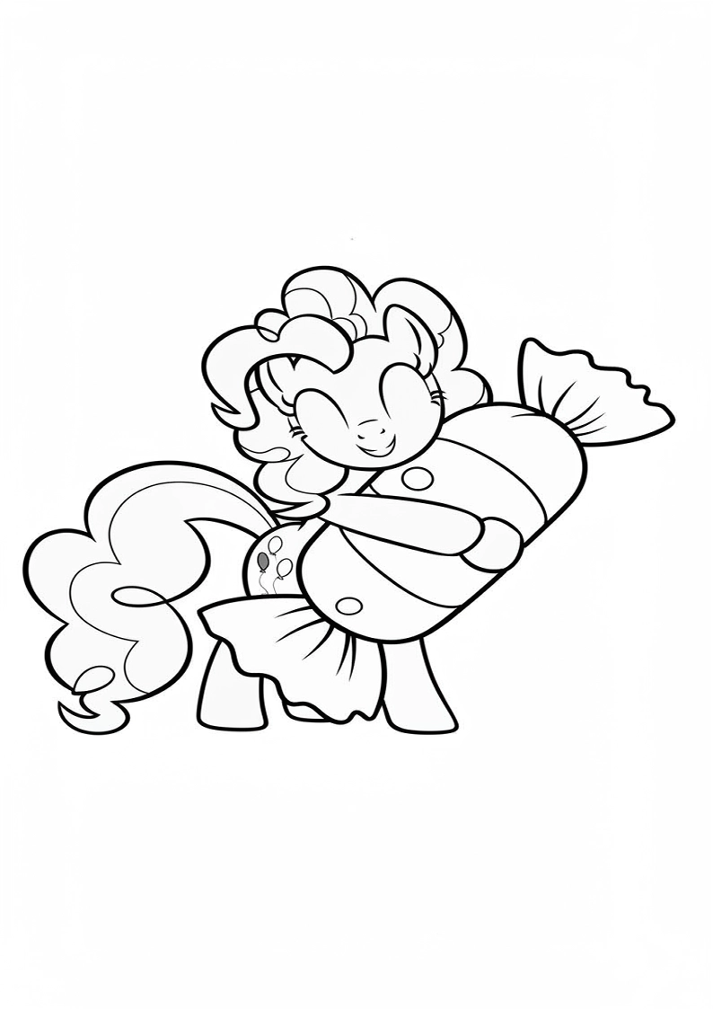 Pinkie Pie My Little Pony Coloring Sheet 153