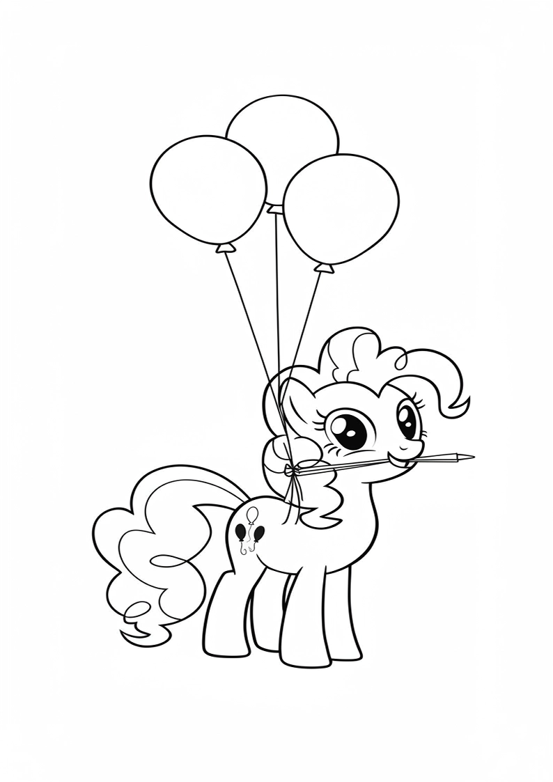 Pinkie Pie My Little Pony Coloring Sheet 158