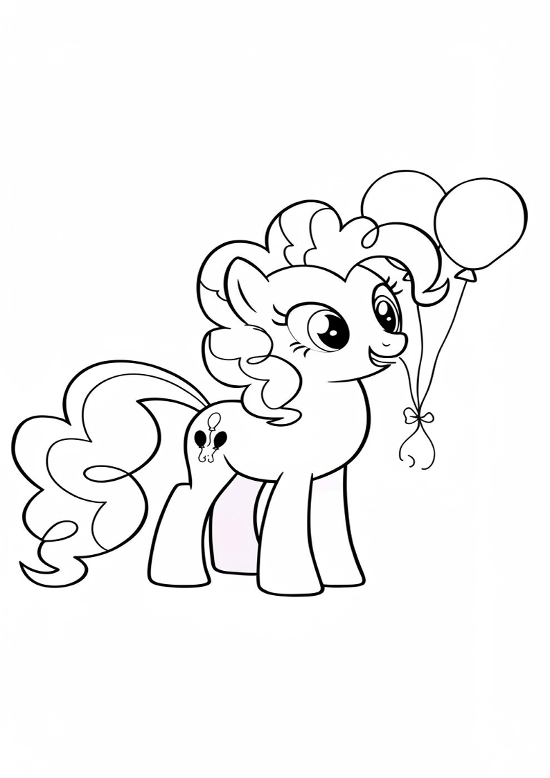 Pinkie Pie My Little Pony Coloring Sheet 159