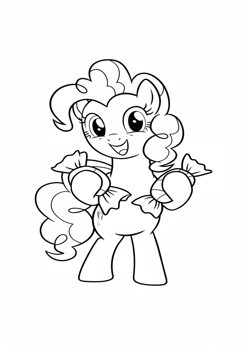 Pinkie Pie My Little Pony Coloring Sheet 160