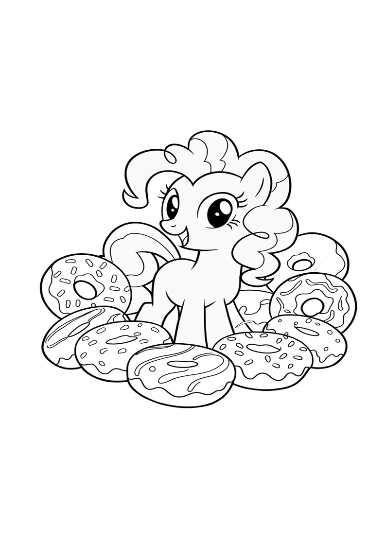 Pinkie Pie My Little Pony Colouring Pages 65