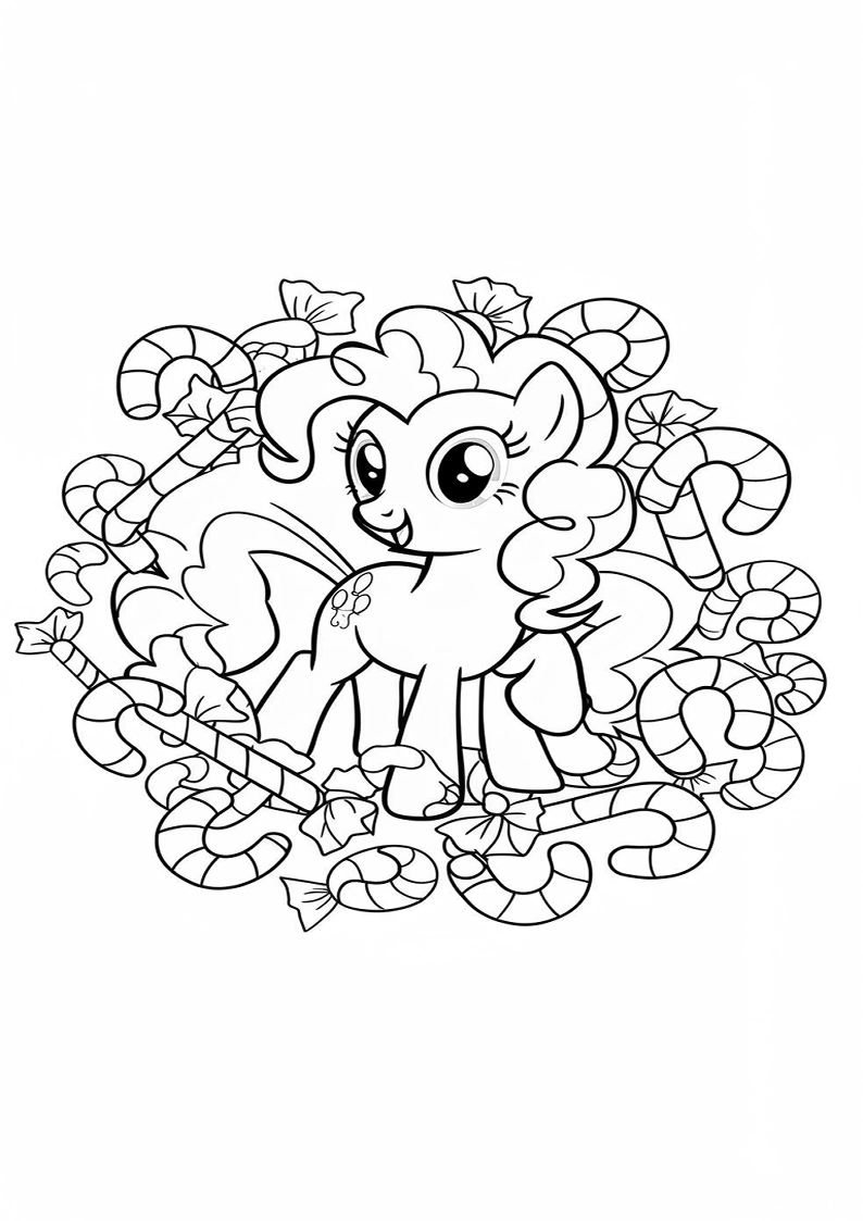 Pinkie Pie My Little Pony Colouring Pages 67