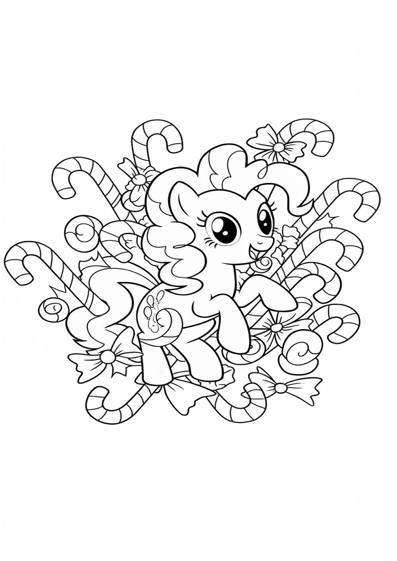 Pinkie Pie My Little Pony Colouring Pages 68
