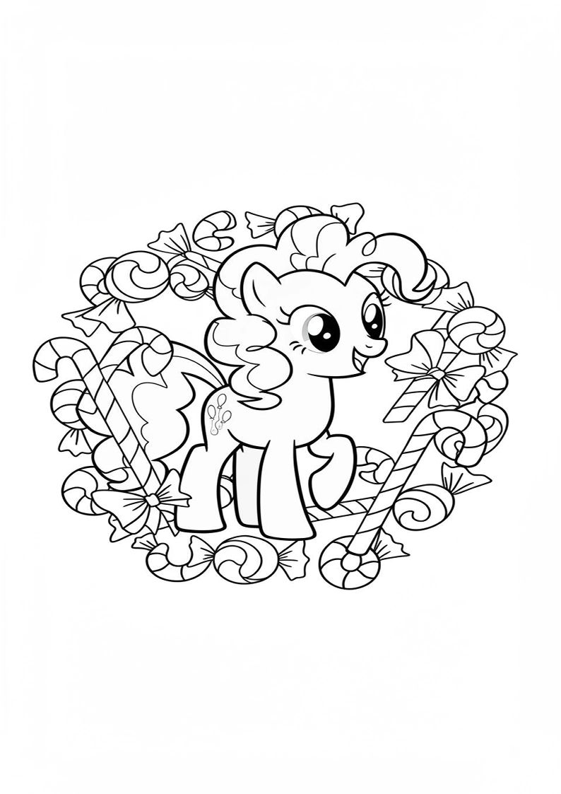 Pinkie Pie My Little Pony Colouring Pages 69