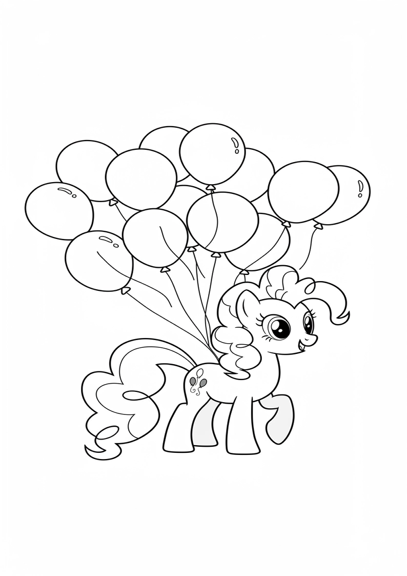 Pinkie Pie My Little Pony Colouring Pages 70
