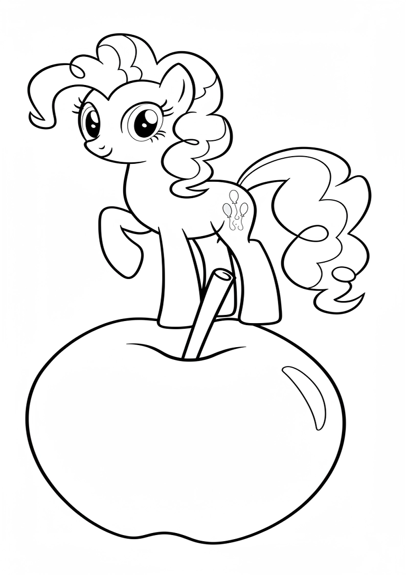 Pinkie Pie My Little Pony Colouring Pages 76
