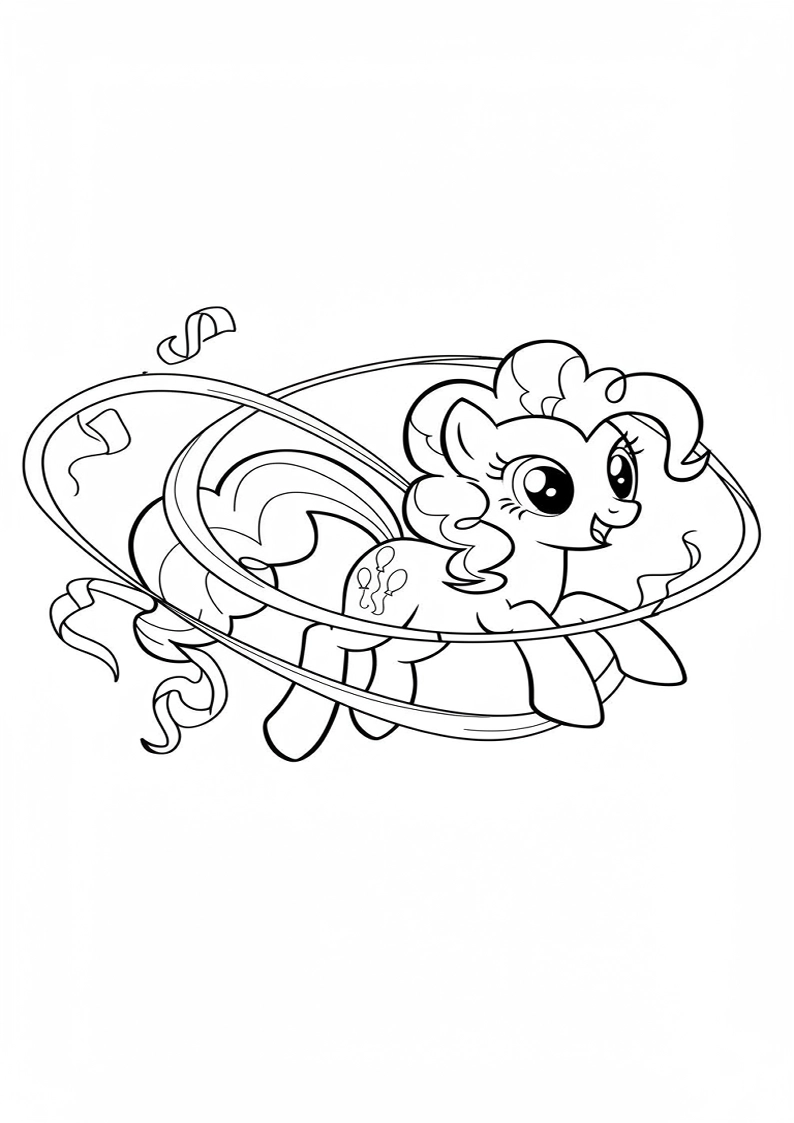 Pinkie Pie My Little Pony Colouring Pages 79