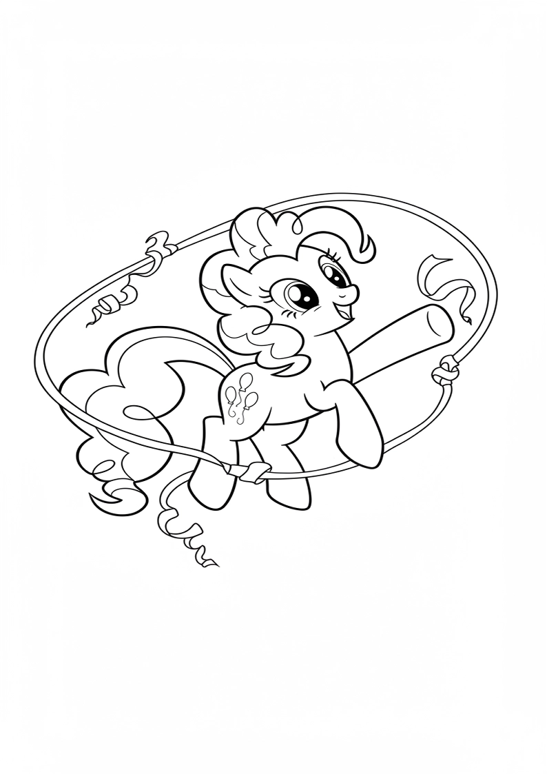 Pinkie Pie My Little Pony Colouring Pages 81