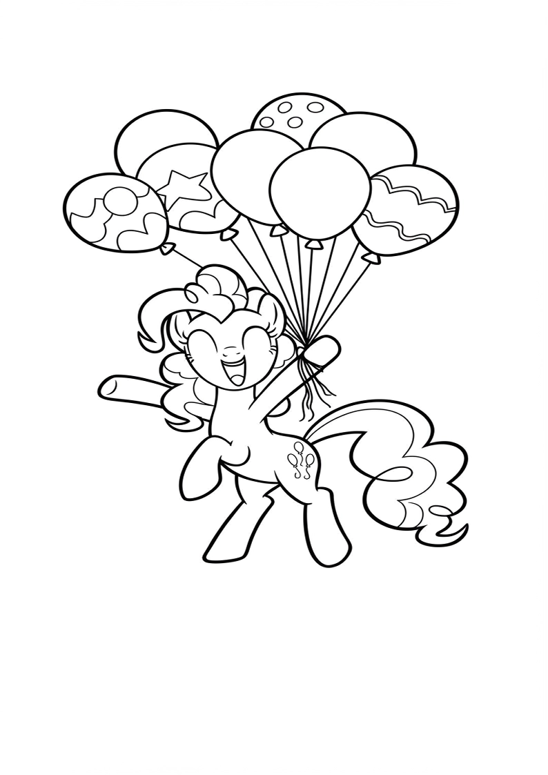 Pinkie Pie My Little Pony Colouring Pages 83
