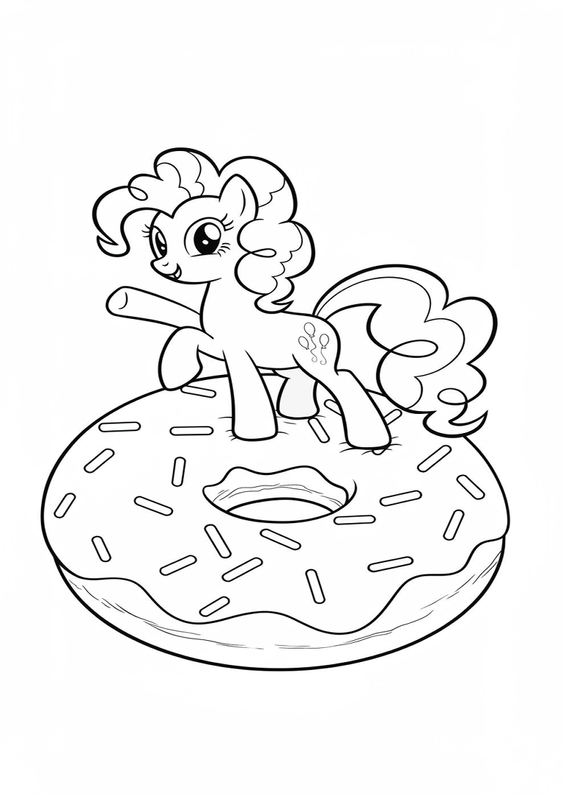 Pinkie Pie My Little Pony Colouring Pages 84