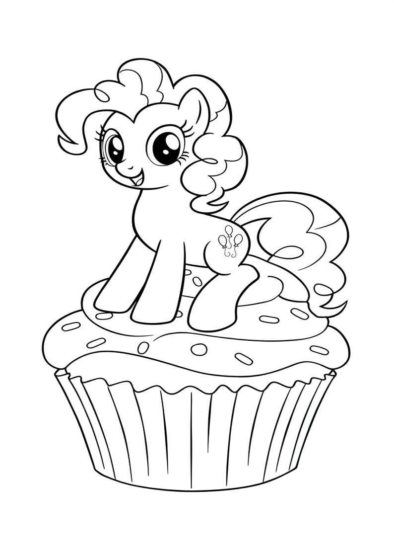 Pinkie Pie My Little Pony Colouring Pages 89