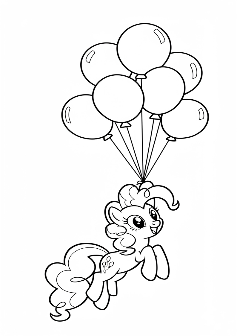 Pinkie Pie My Little Pony Picture Coloring Pages 193
