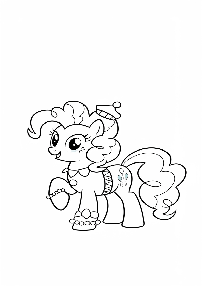 Pinkie Pie My Little Pony Picture Coloring Pages 194