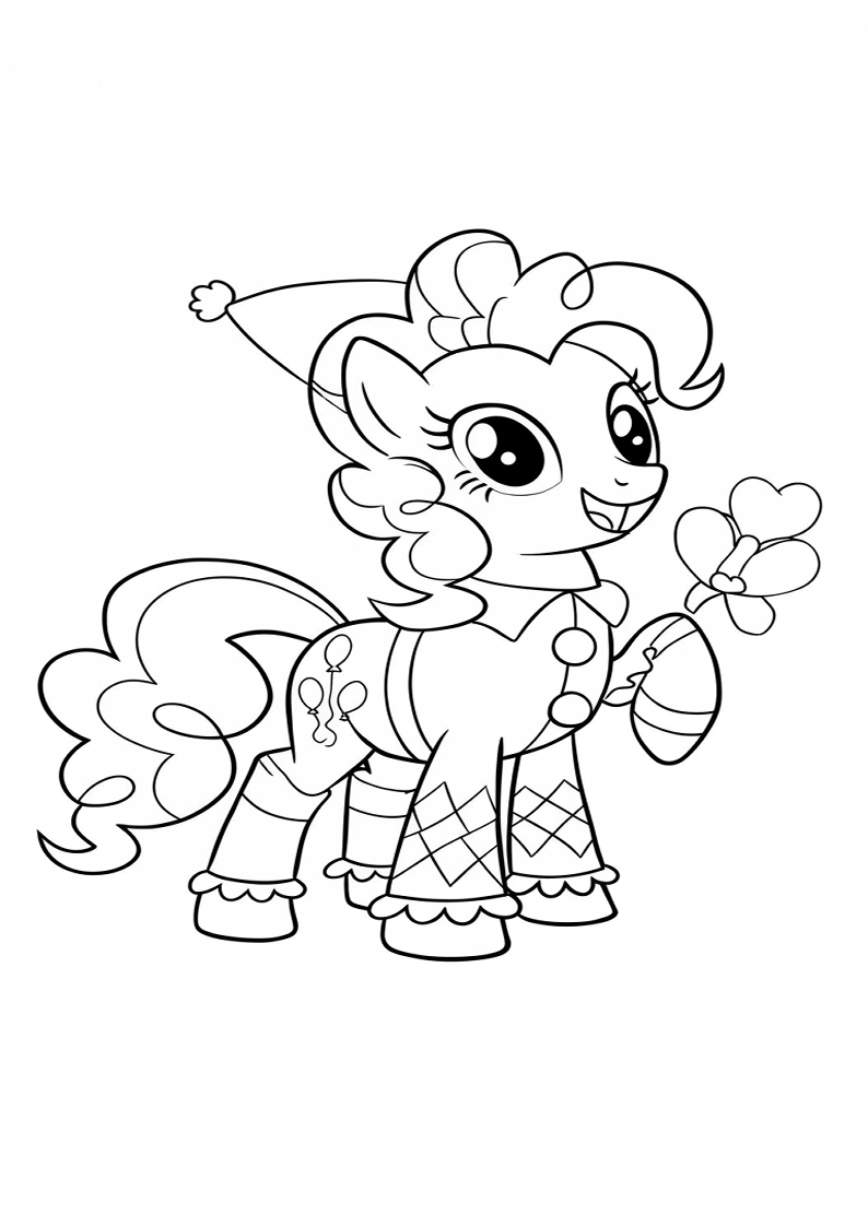 Pinkie Pie My Little Pony Picture Coloring Pages 195