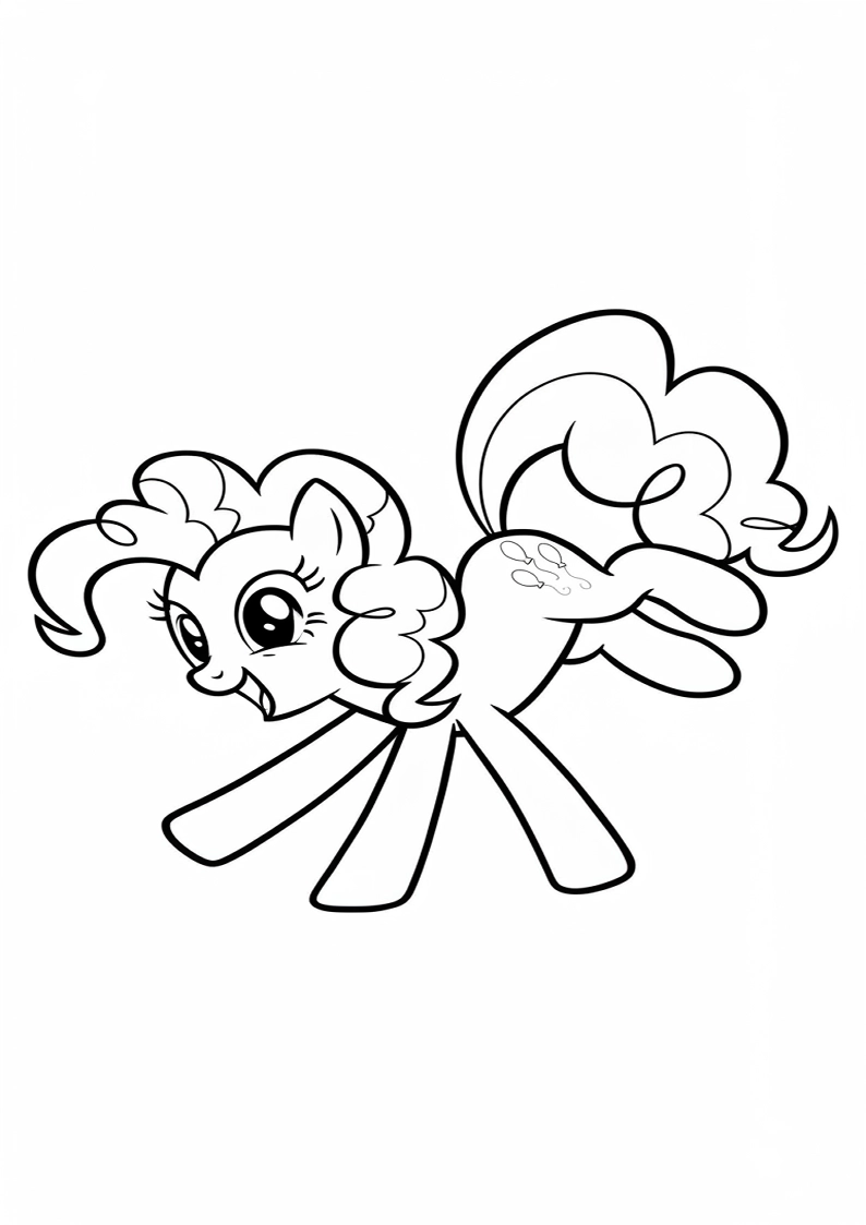 Pinkie Pie My Little Pony Picture Coloring Pages 197