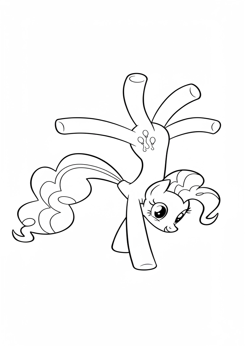 Pinkie Pie My Little Pony Picture Coloring Pages 198