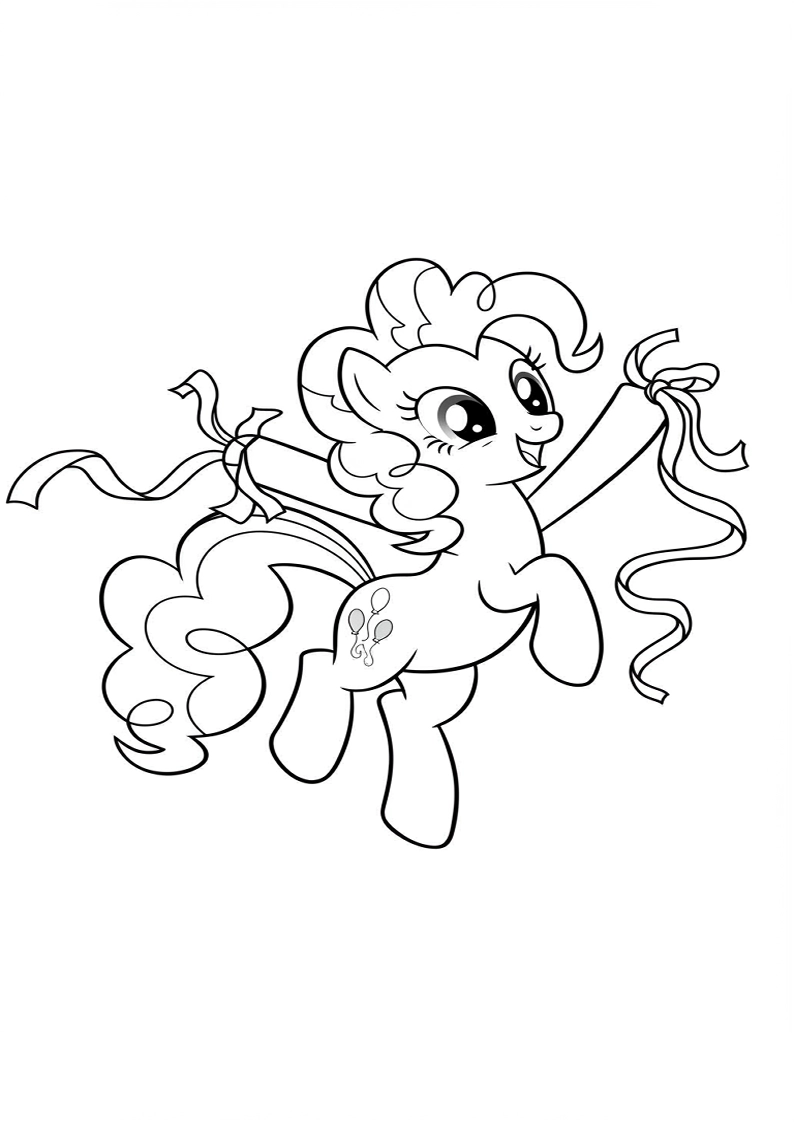 Pinkie Pie My Little Pony Picture Coloring Pages 203