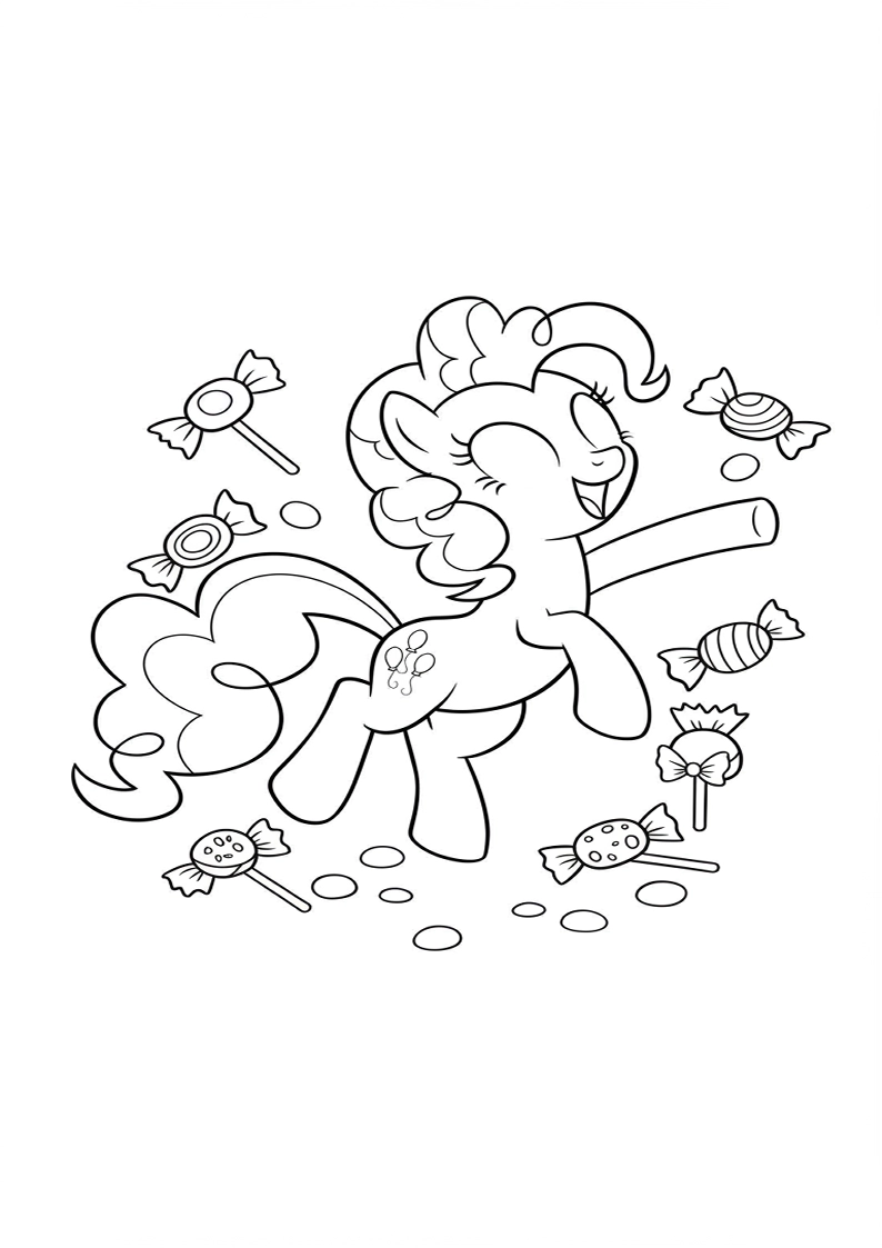 Pinkie Pie My Little Pony Picture Coloring Pages 210