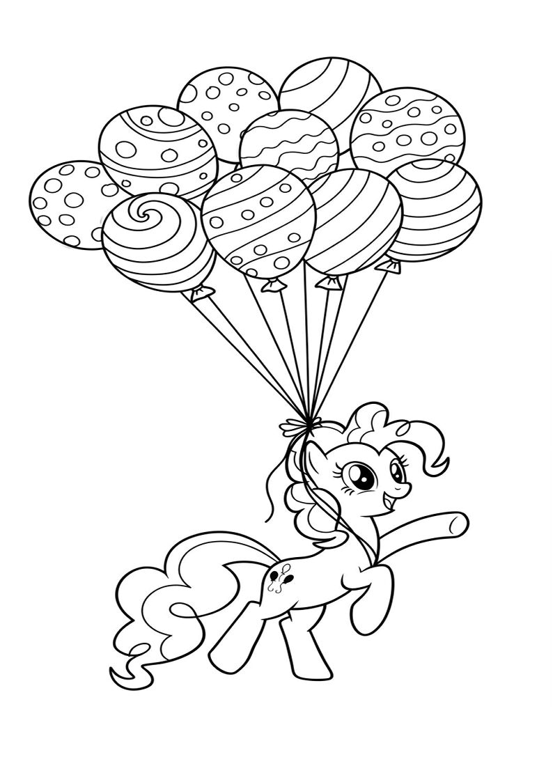 Pinkie Pie My Little Pony Picture Coloring Pages 213