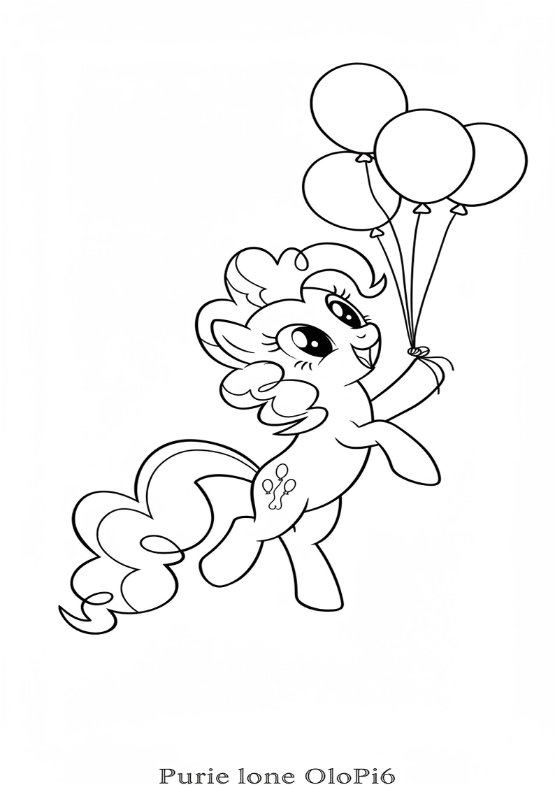 Pinkie Pie My Little Pony Picture Coloring Pages 214
