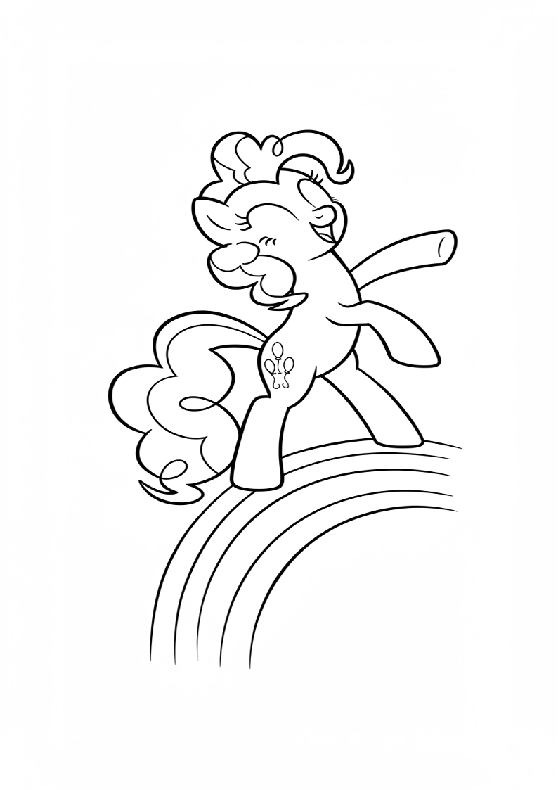 Pinkie Pie My Little Pony Picture Coloring Pages 220