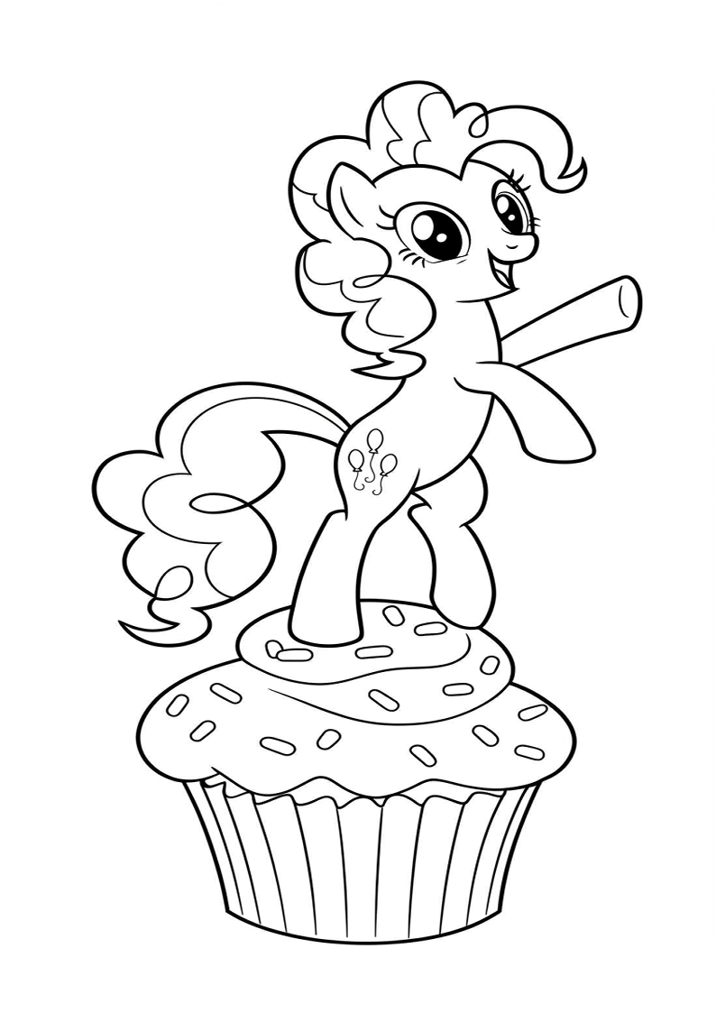 Pinkie Pie My Little Pony Picture Coloring Pages 221