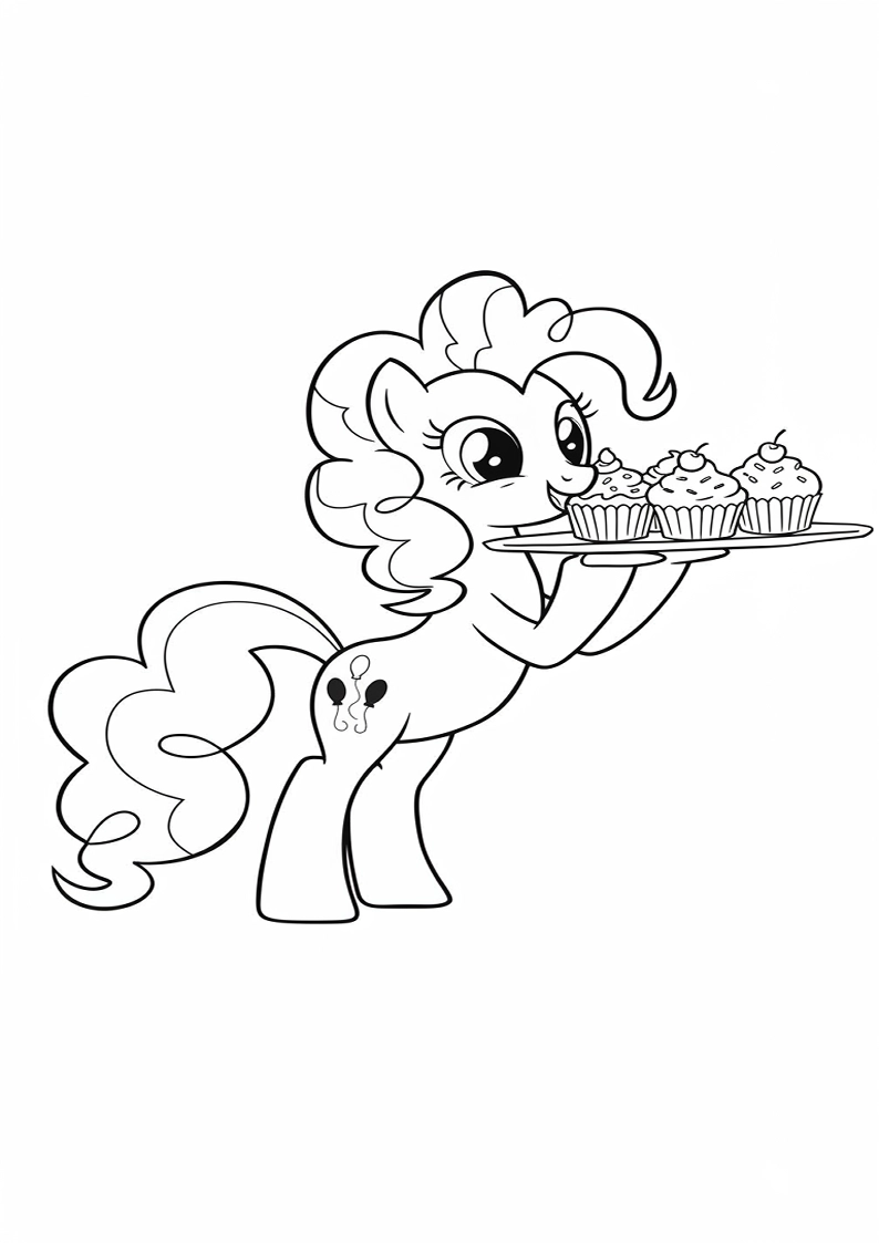 Pinkie Pie My Little Pony Picture Coloring Pages 223