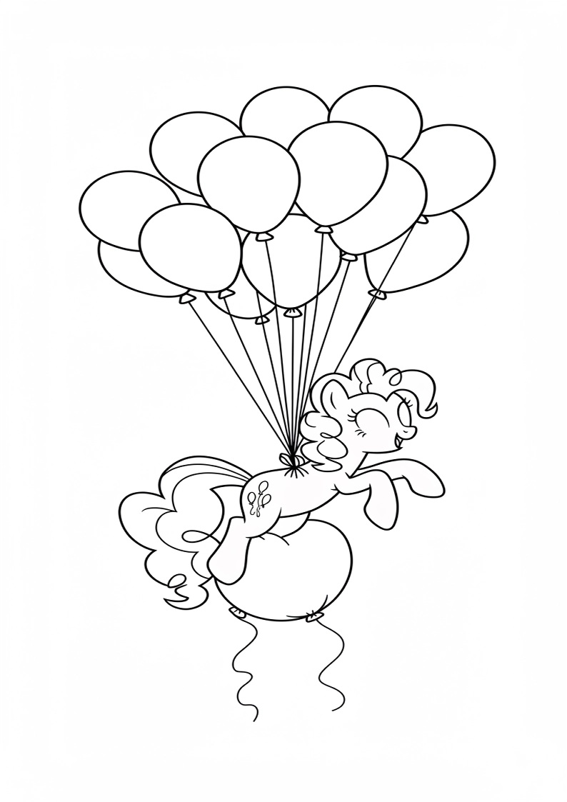 Pinkie Pie My Little Pony Picture Coloring Pages 228