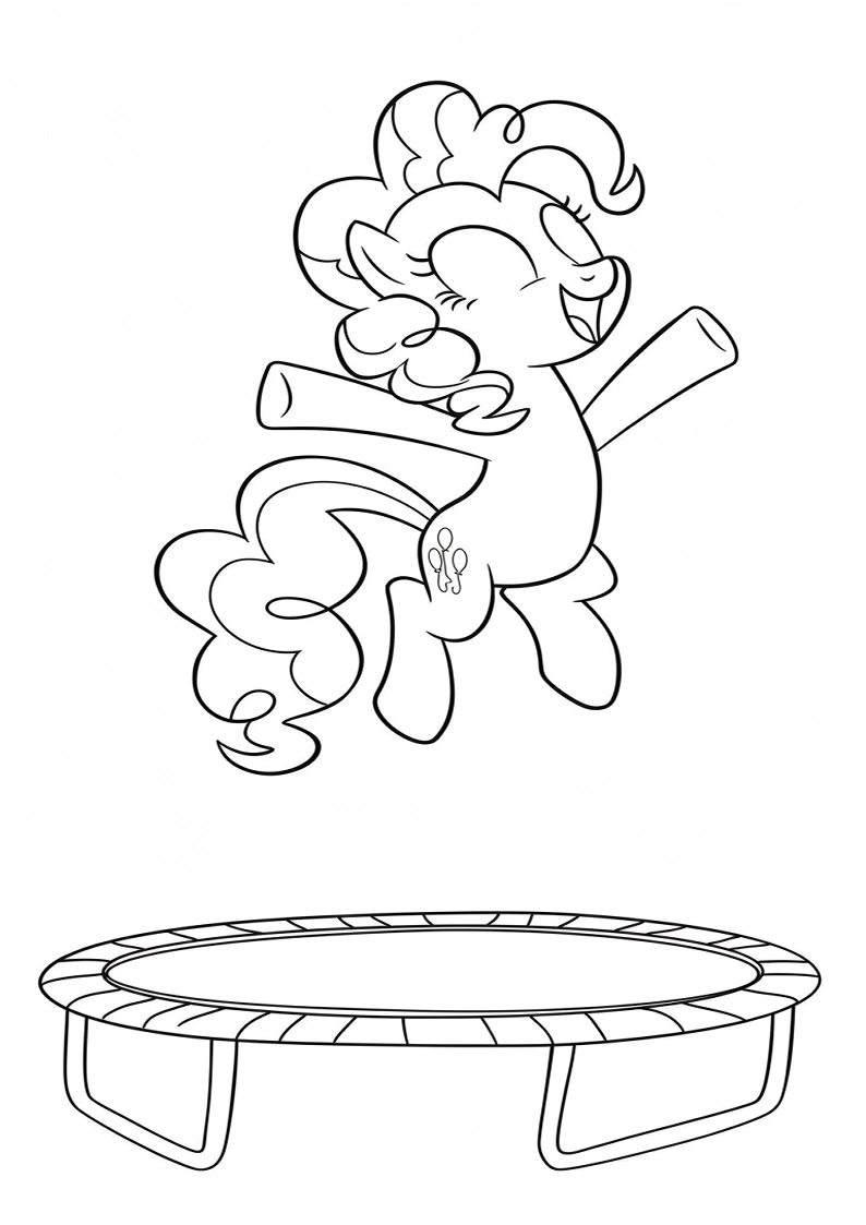 Pinkie Pie My Little Pony Picture Coloring Pages 229