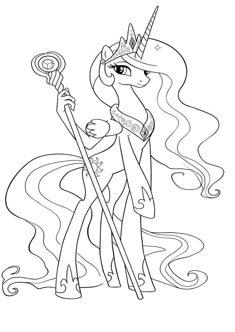 Princess Celestia My Little Pony Picture Coloring Pages 211