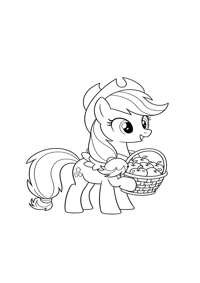 Applejack My Little Pony - Coloring Page 57