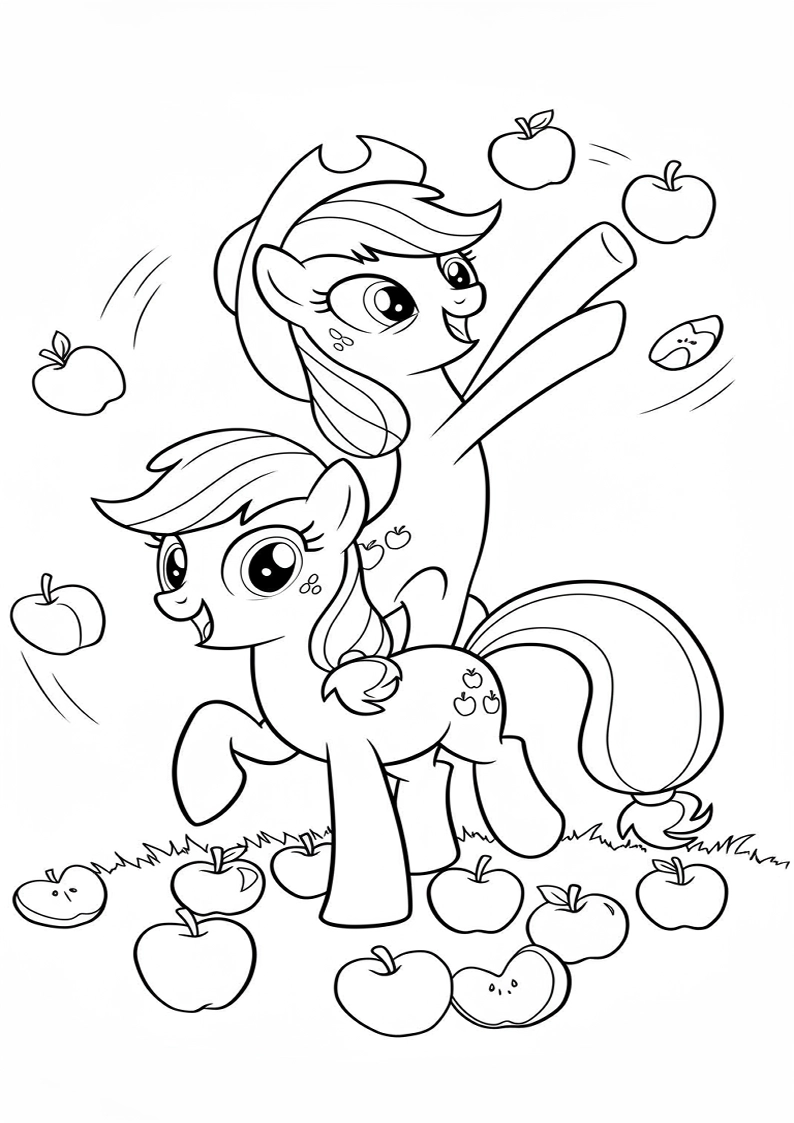 Applejack My Little Pony - Coloring Page 54