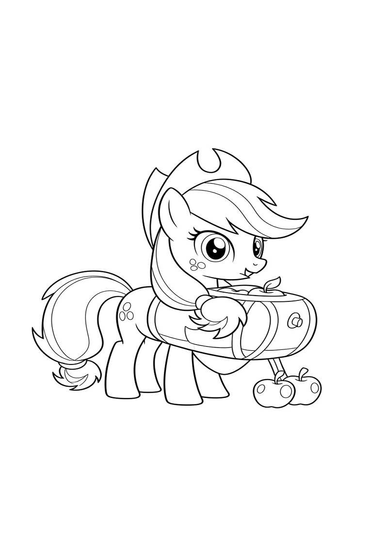 Applejack My Little Pony - Coloring Page 53
