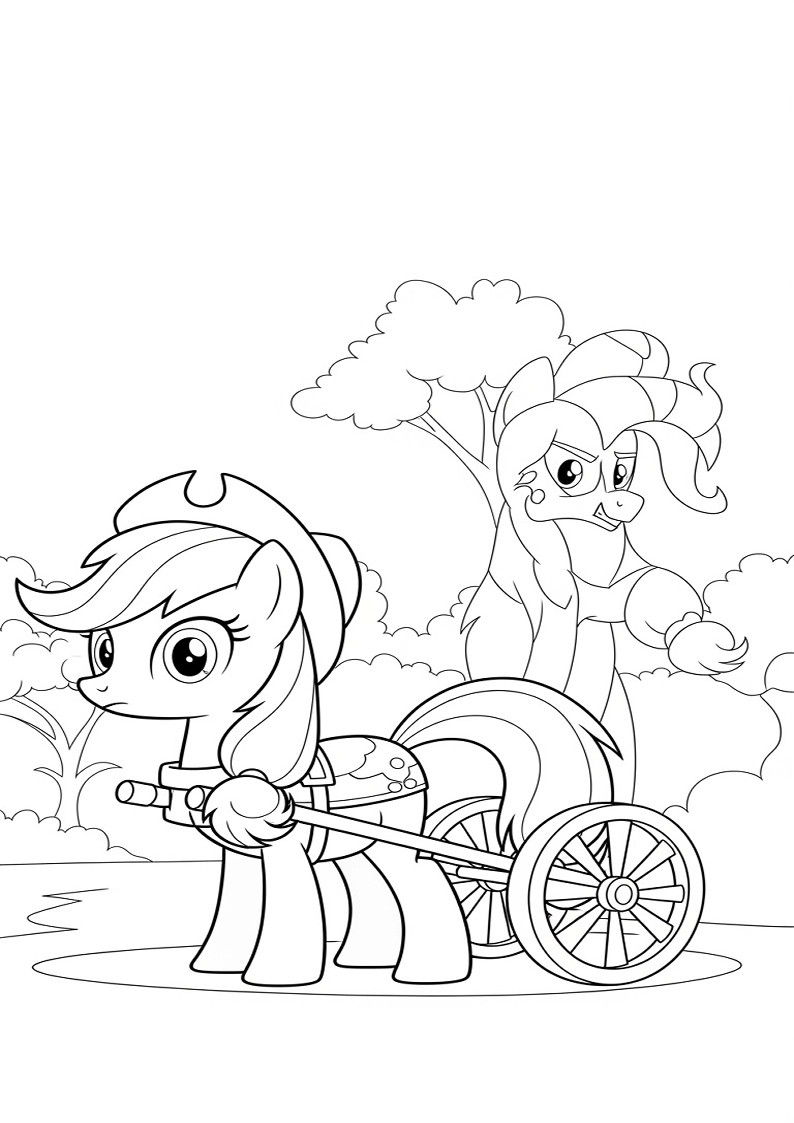 Applejack My Little Pony - Coloring Page 51