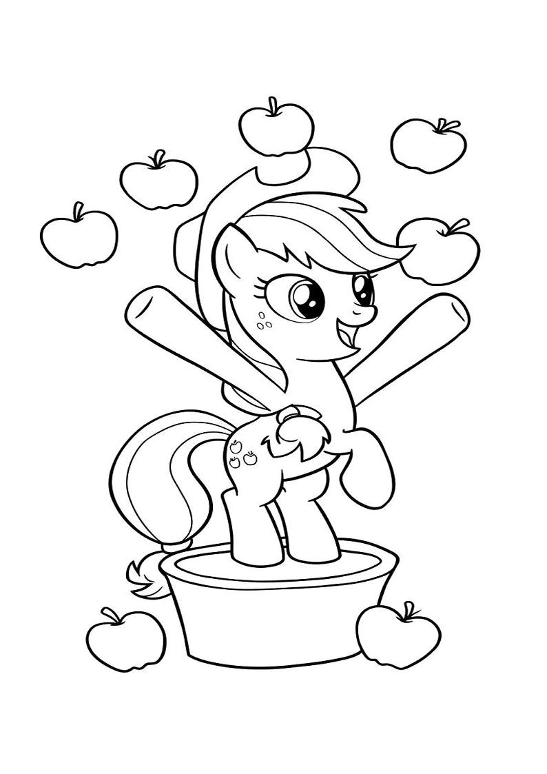 Applejack My Little Pony - Coloring Page 45