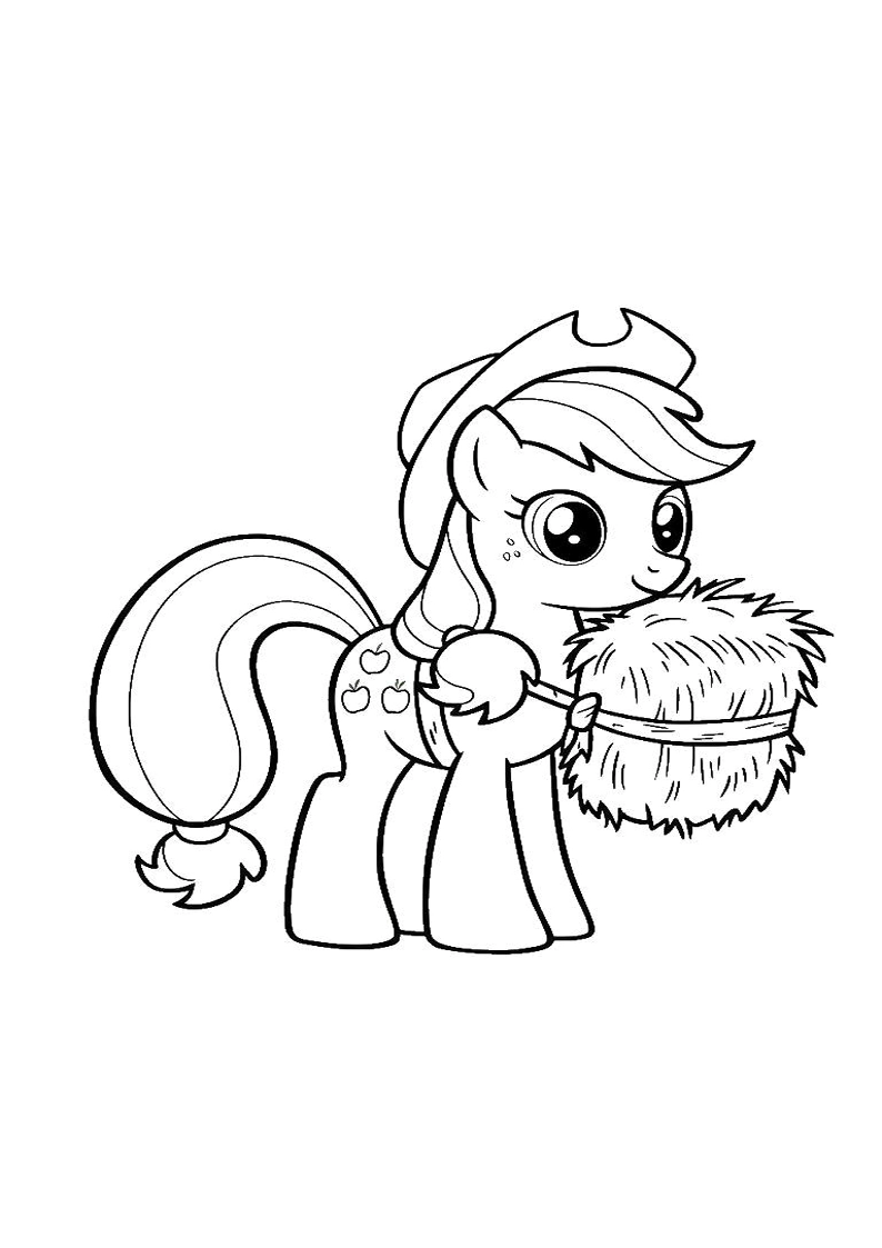 Applejack My Little Pony - Coloring Page 41