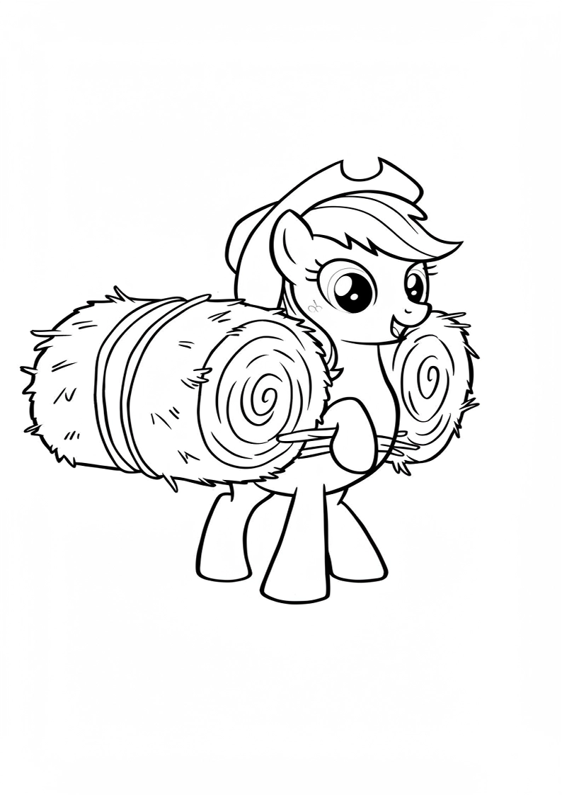 Applejack My Little Pony - Coloring Page 40