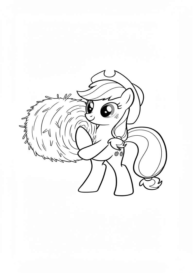 Applejack My Little Pony - Coloring Page 38