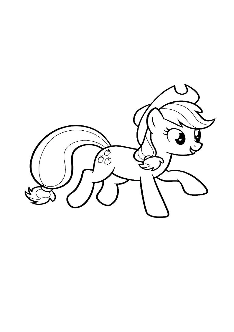 Applejack My Little Pony - Coloring Page 35