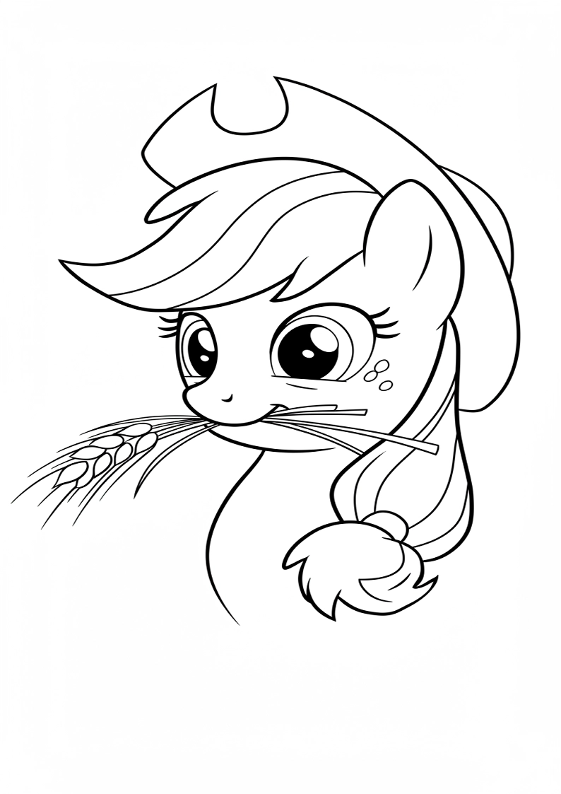 Applejack My Little Pony - Coloring Page 32