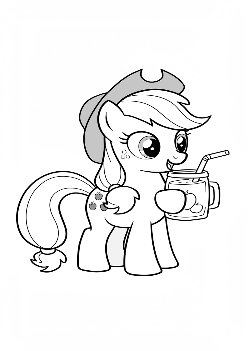 Applejack My Little Pony - Coloring Page 30