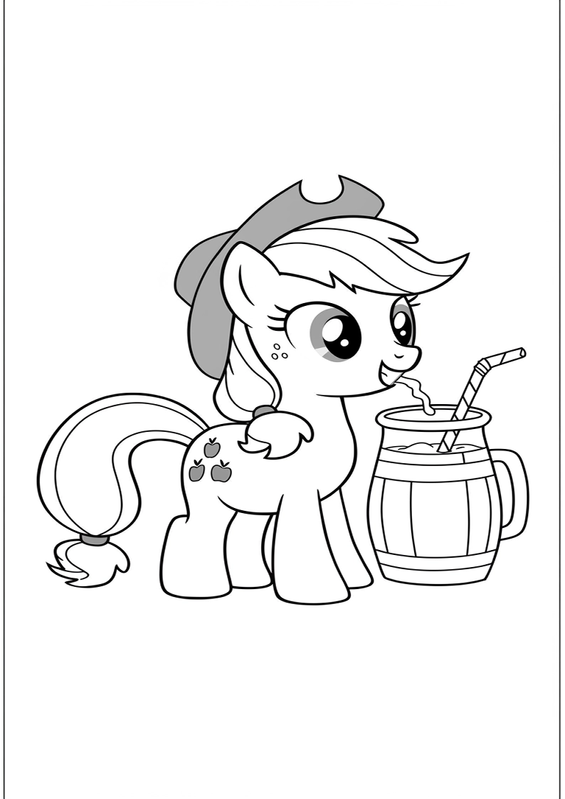 Applejack My Little Pony - Coloring Page 28