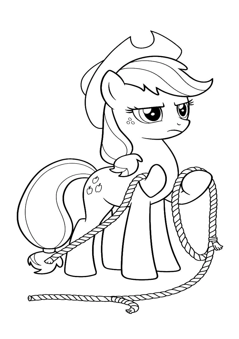 Applejack My Little Pony - Coloring Page 27