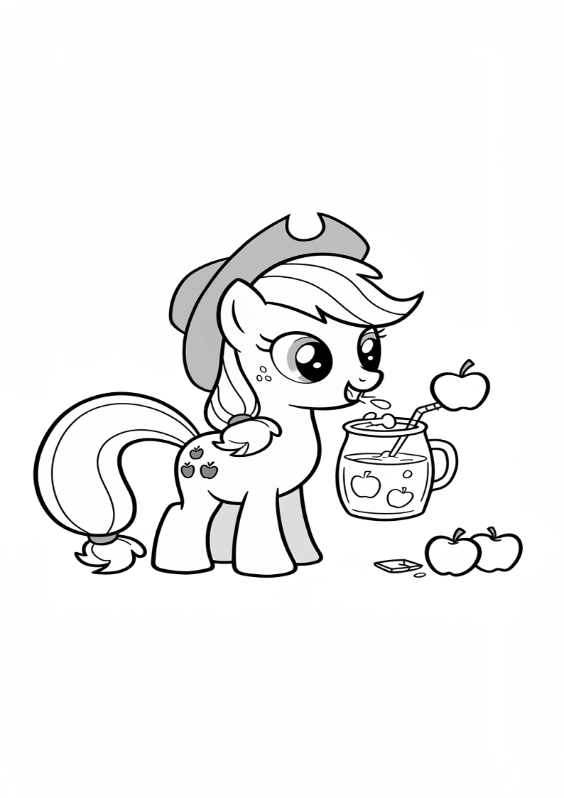Applejack My Little Pony - Coloring Page 26
