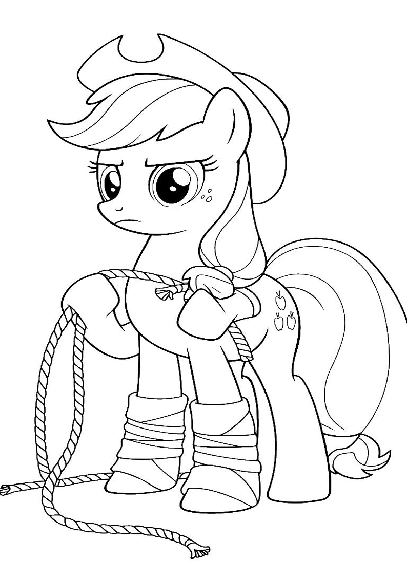 Applejack My Little Pony - Coloring Page 25