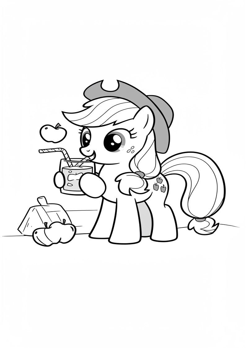 Applejack My Little Pony - Coloring Page 24