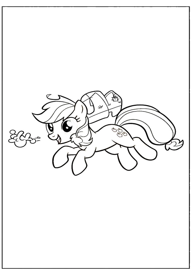 Applejack My Little Pony - Coloring Page 23